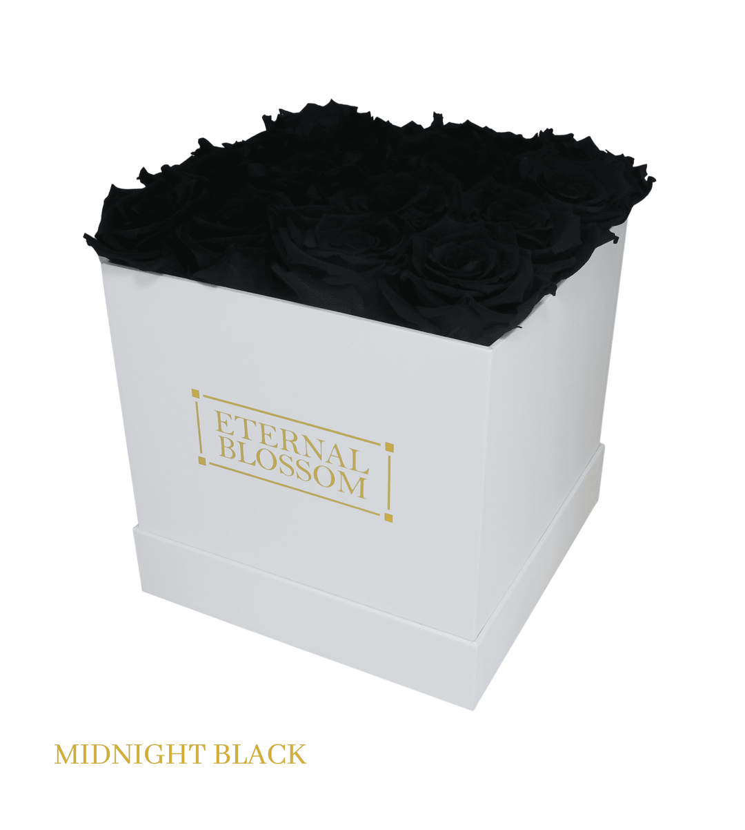 16 Piece Blossom Box - White Box - All Colours of Year Lasting Infinity Roses - Eternal Blossom
