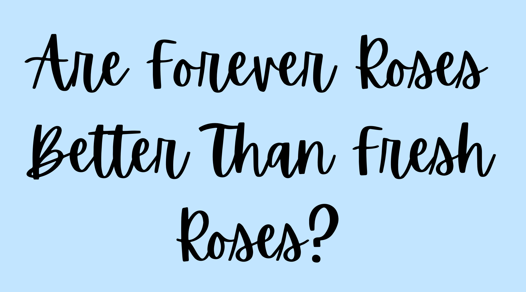 Forever Roses vs. Fresh Roses Which Lasts Longer? Eternal Blossom