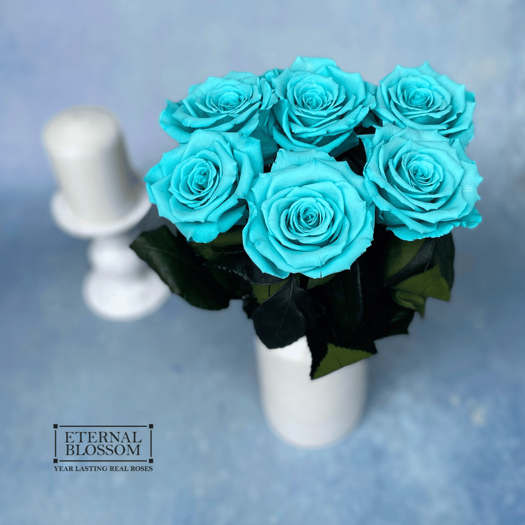 Half a Dozen Long Stem Roses - Year Lasting Infinity Roses