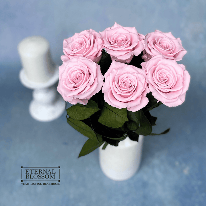Half a Dozen Long Stem Roses - Year Lasting Infinity Roses