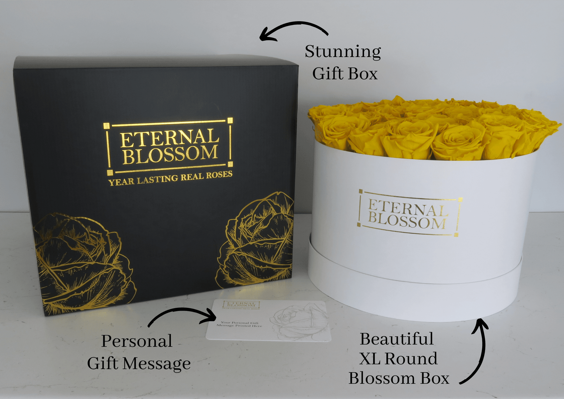 Eternal Blossom | Extra Large Rose Box | Infinity Roses Year Lasting ...