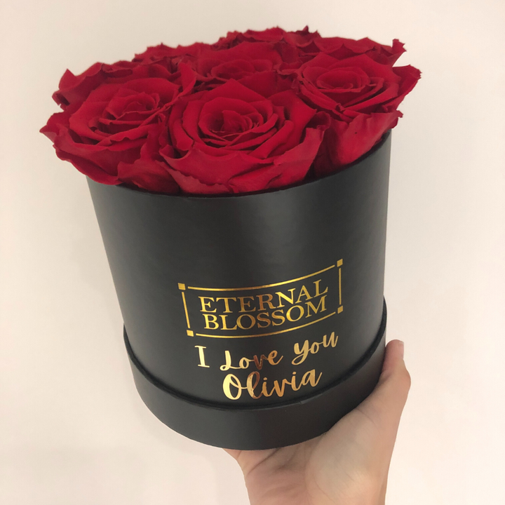 Personalised Medium Round Blossom Box