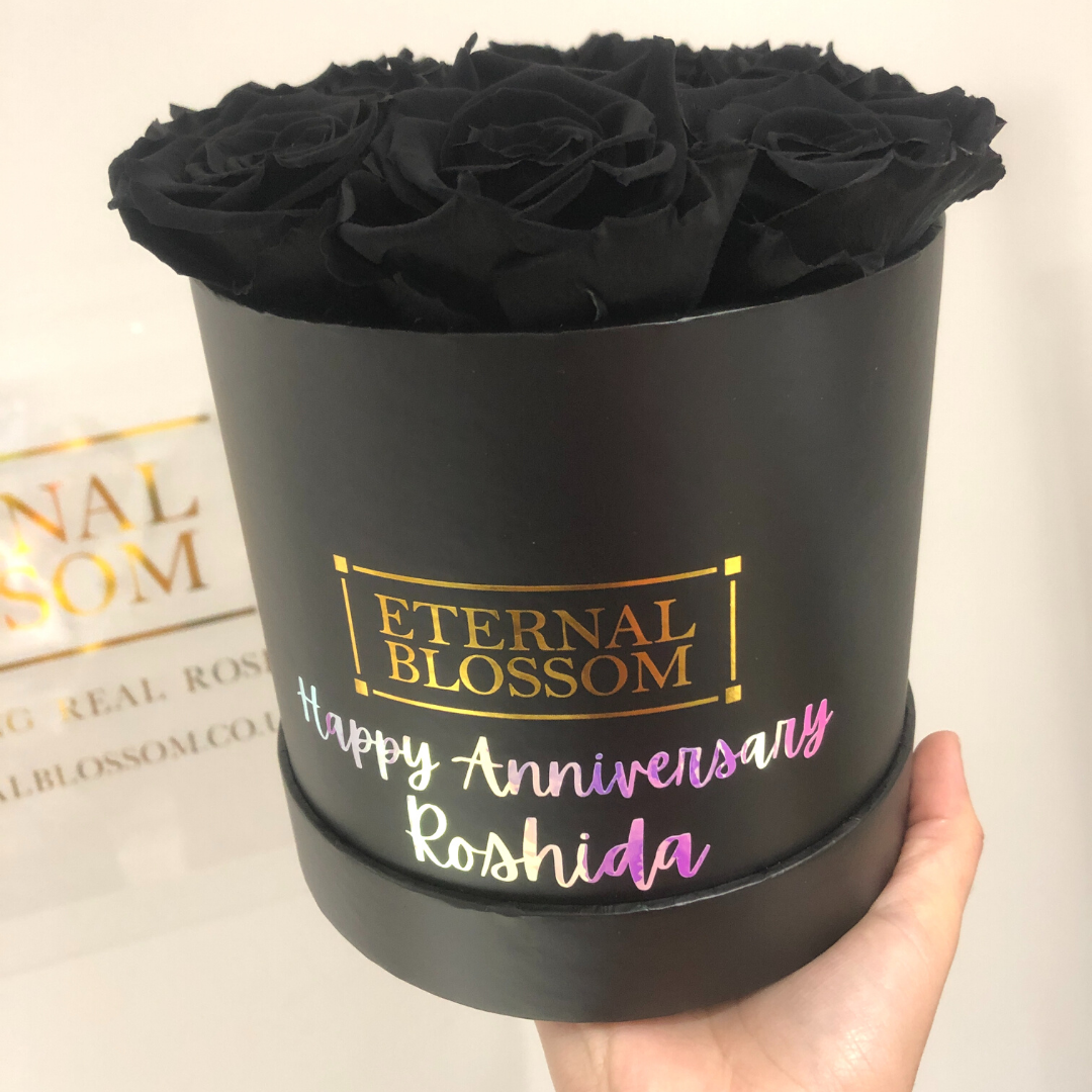 Personalised Medium Round Blossom Box