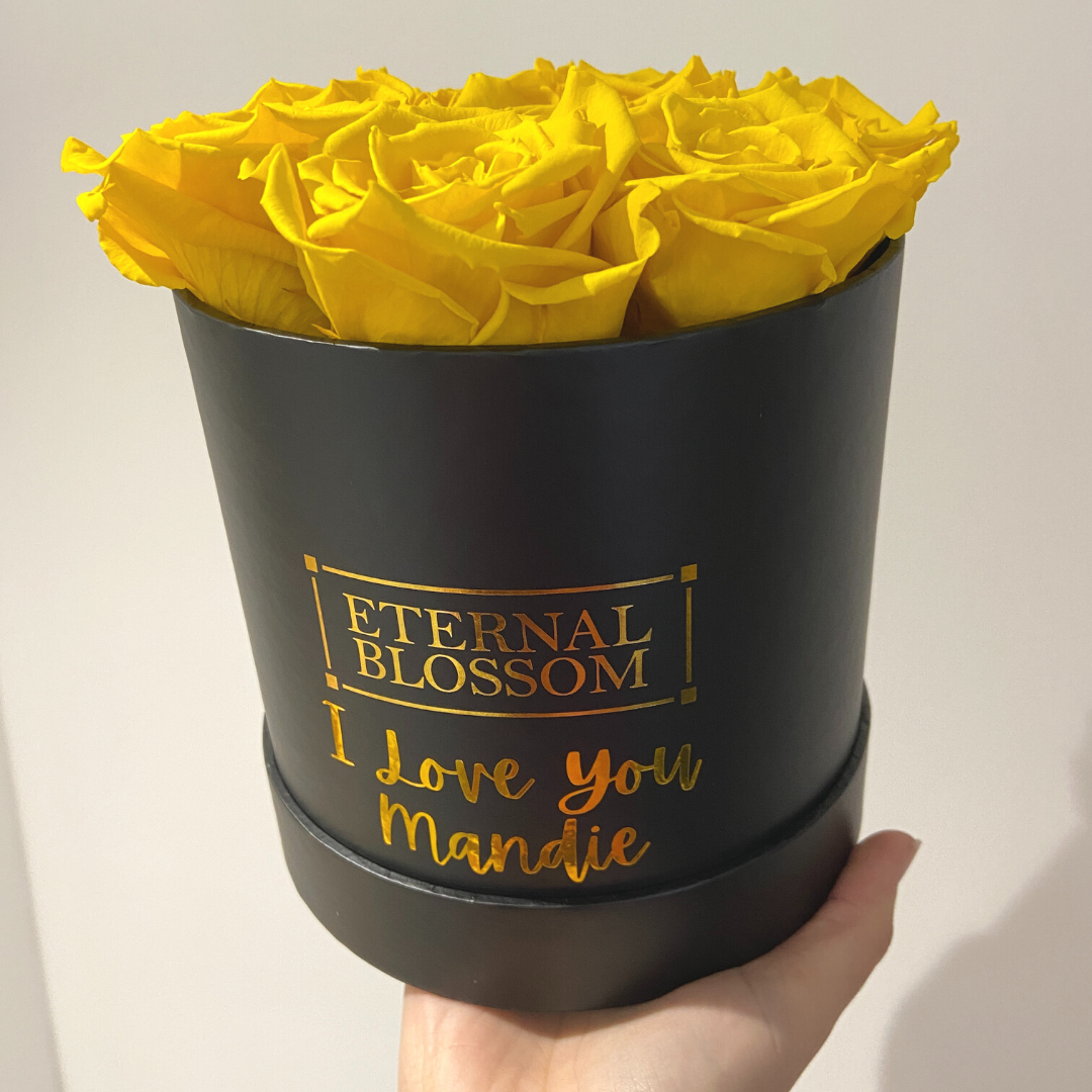 Personalised Medium Round Blossom Box