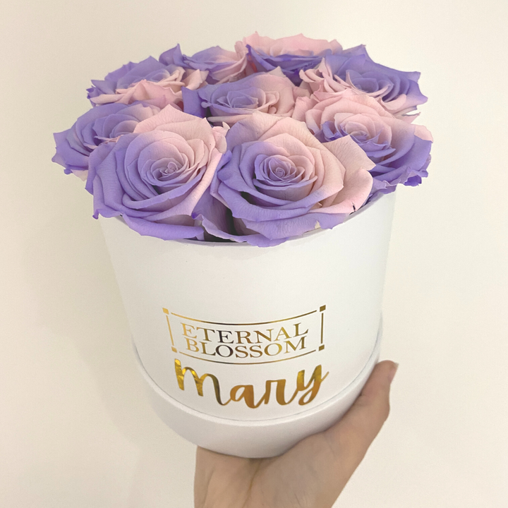 Personalised Medium Round Blossom Box