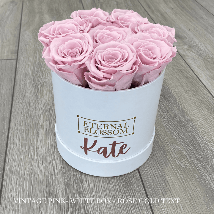 Personalised Medium Round Blossom Box