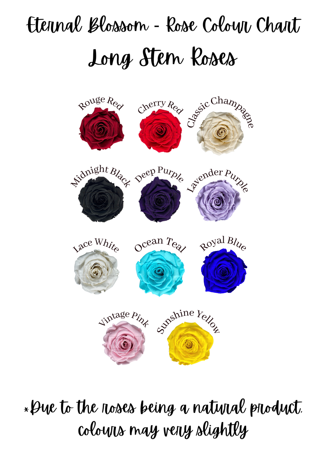 Meaning Of Rose Colors Chart