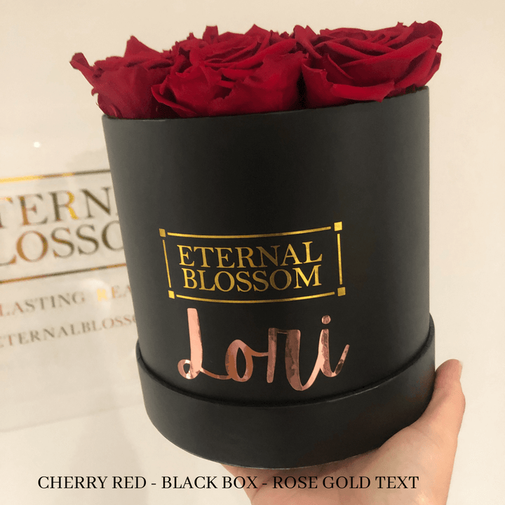 Personalised Medium Round Blossom Box