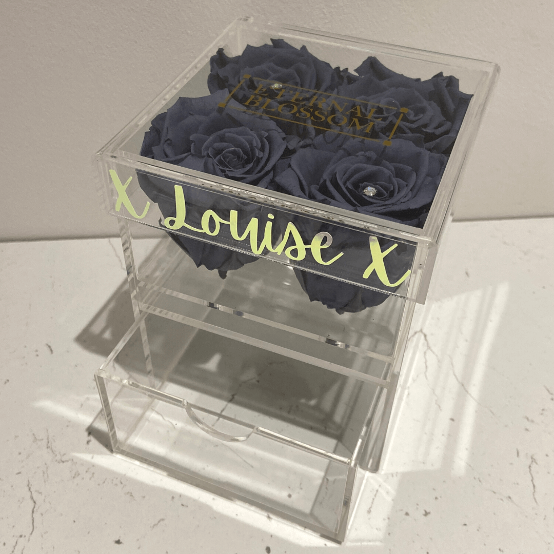 Personalised 4 Piece Make up/ Storage Blossom Box