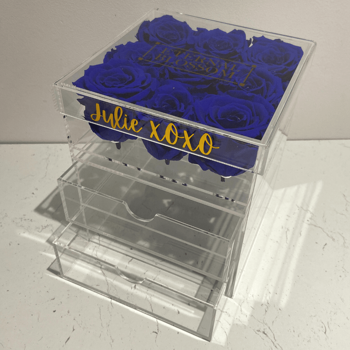 Personalised 9 Piece Make up/ Storage Blossom Box