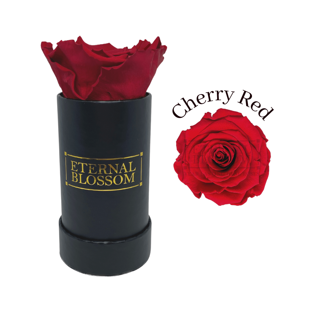Individual Blossom Box - Black Box – All Colours of Year Lasting Infinity Roses - Eternal Blossom