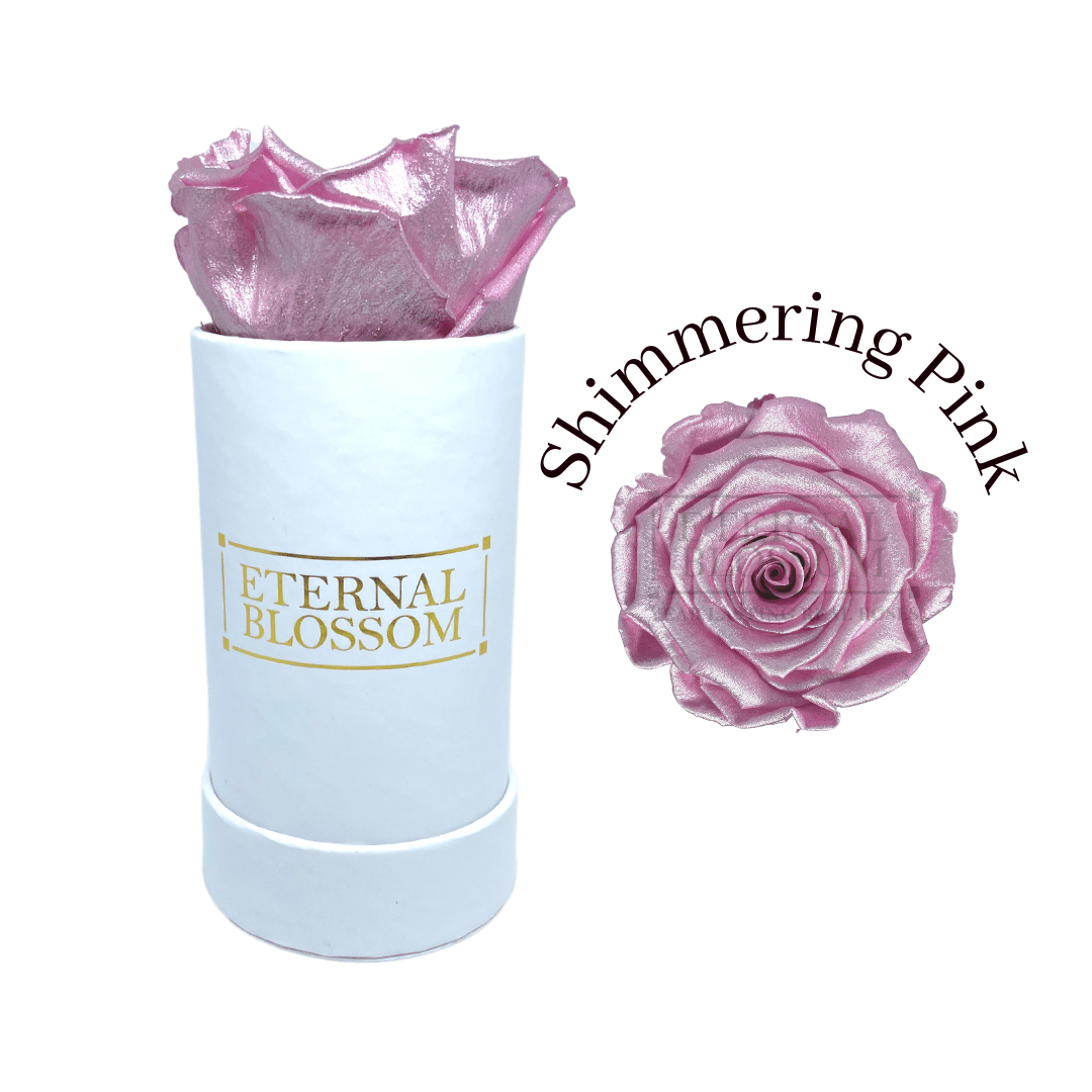 Individual Blossom Box - White Box – All Colours of Year Lasting Infinity Roses - Eternal Blossom