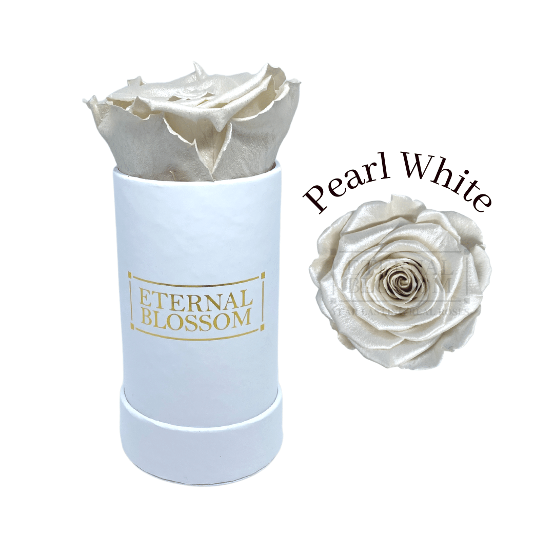 Individual Blossom Box - White Box – All Colours of Year Lasting Infinity Roses - Eternal Blossom