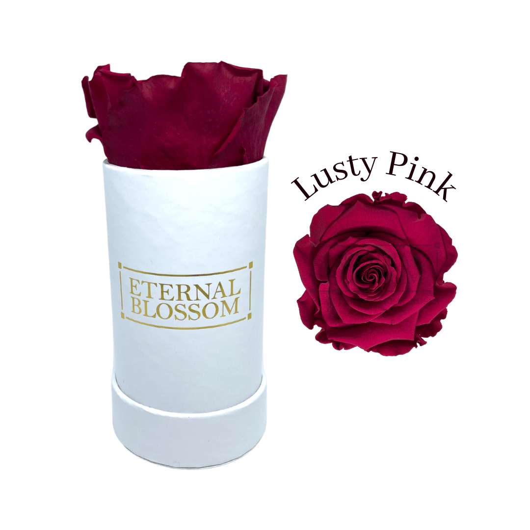 Individual Blossom Box - White Box – All Colours of Year Lasting Infinity Roses - Eternal Blossom