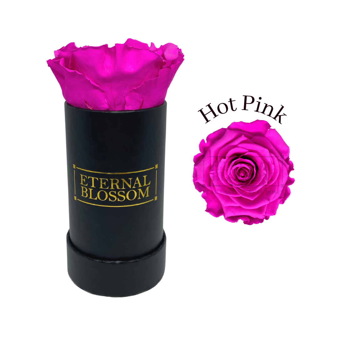 Individual Blossom Box - Black Box – All Colours of Year Lasting Infinity Roses