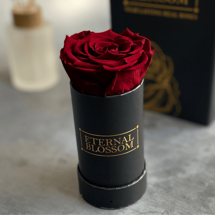 Individual Blossom Box - Black Box – All Colours of Year Lasting Infinity Roses - Eternal Blossom